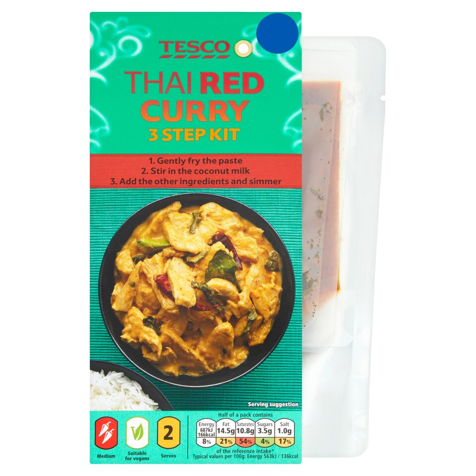 Tesco Red Thai Curry Meal Kit 243G