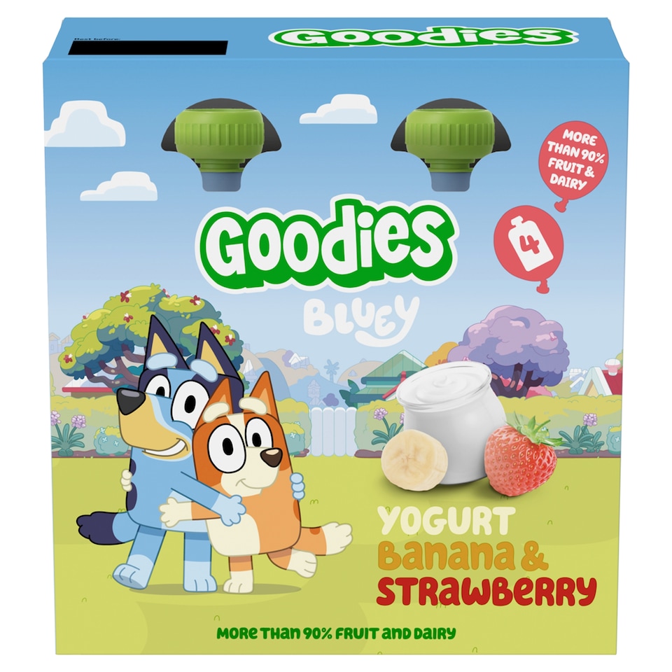Obrázek 1 pro produkt Goodies kapsička Bluey jogurt banán & jahoda 4x100g