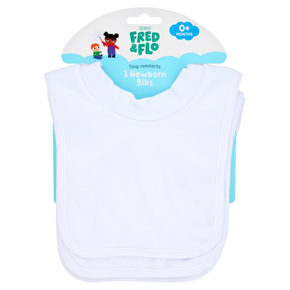 Fred & Flo Newborn Bibs 3 Pack