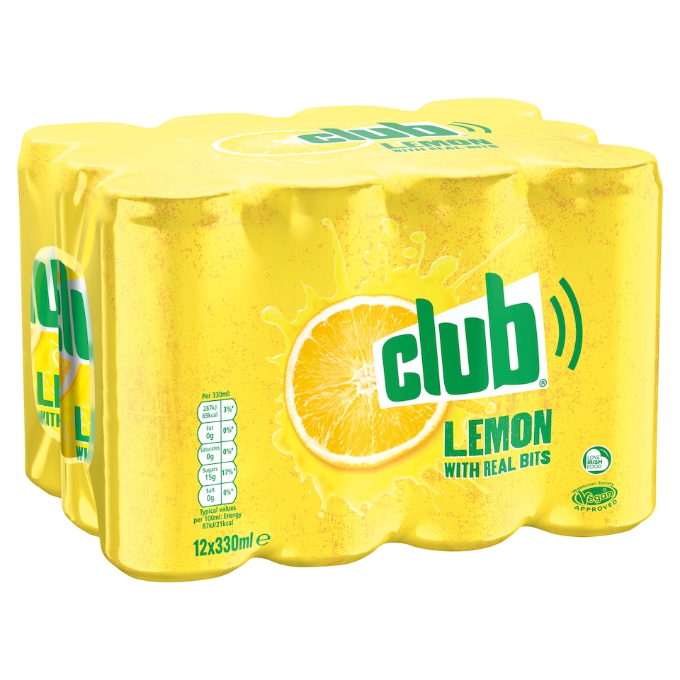 image 1 of Club Lemon Cans 12 x 330ml