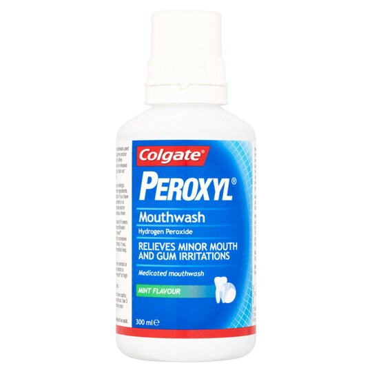 Colgate Peroxyl Mouthwash 300Ml Tesco Groceries