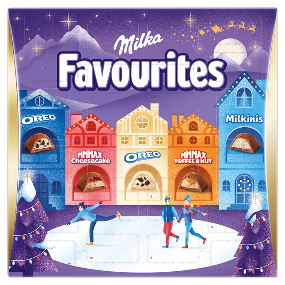 Milka adventný kalendár Favourites 206 g