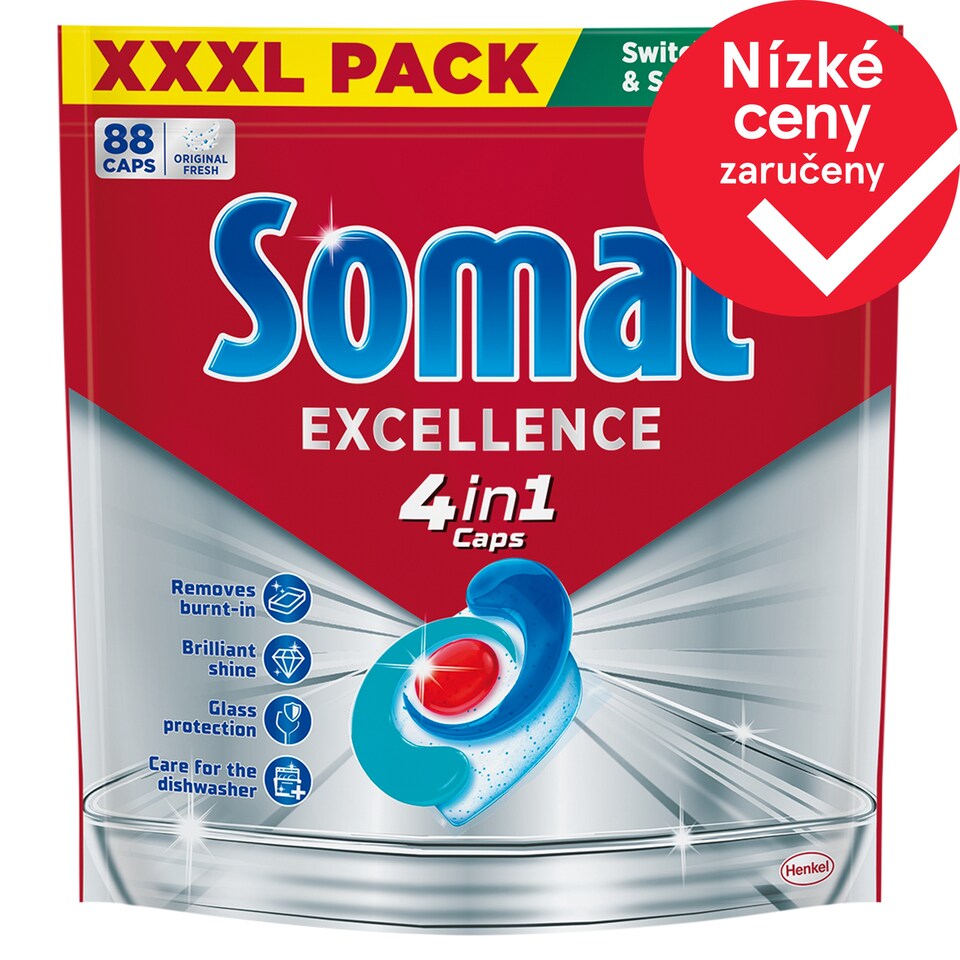 Somat Excellence 4in1 kapsle do automatické myčky nádobí 88 ks 1592,8g