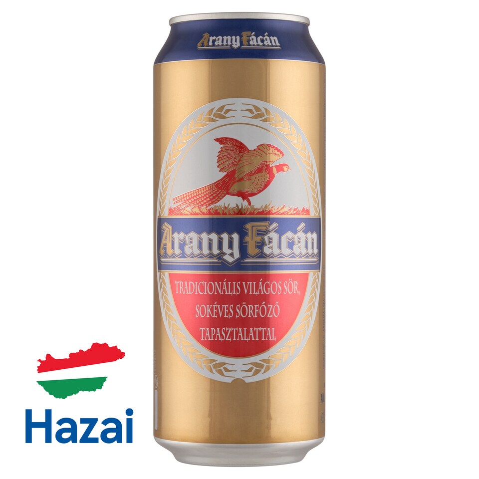 Arany Fácán világos sör 4% 500 ml