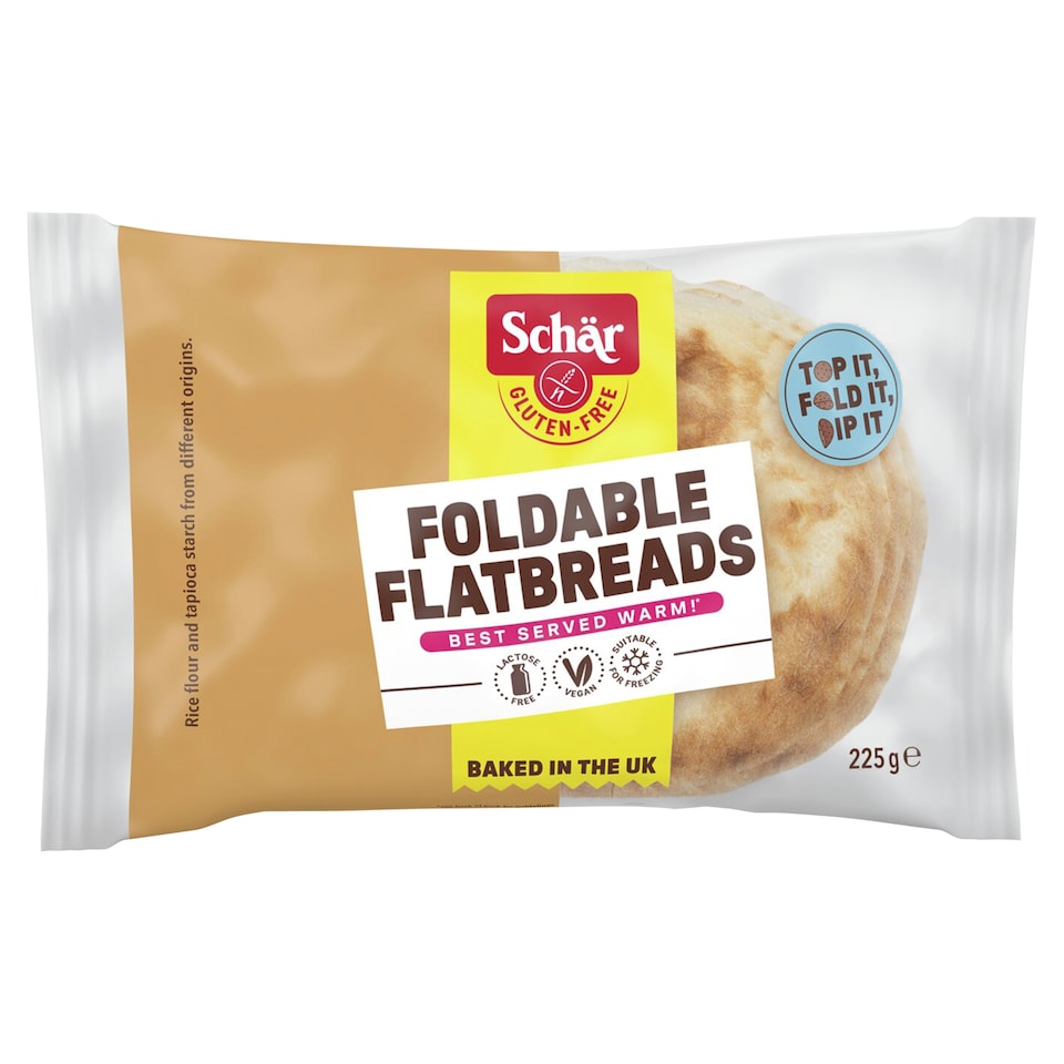 Schar Gluten Free Foldable Flatbreads 225g