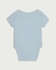image 2 of F&F Baby Pure Cotton Grandad Bodysuit in Blue