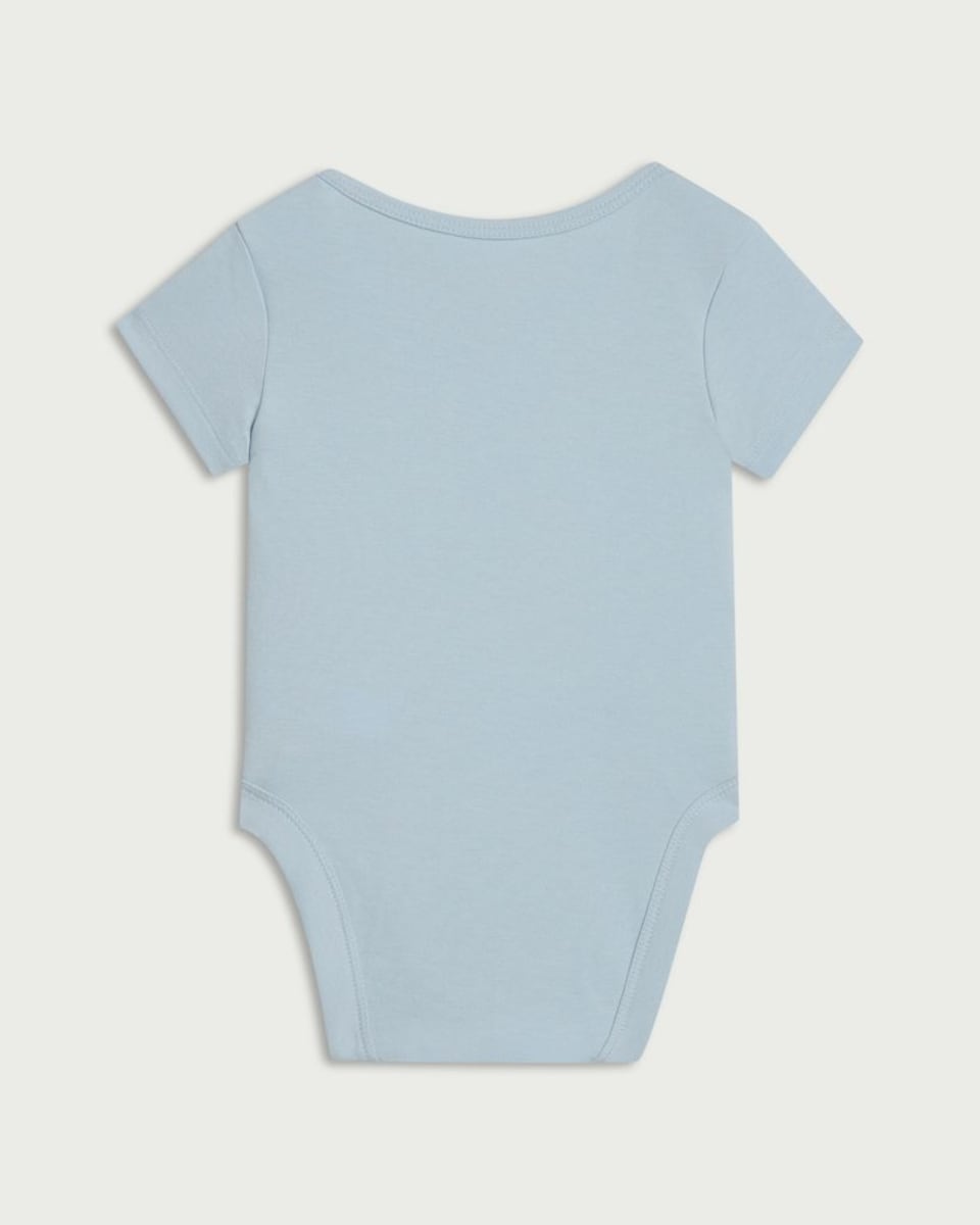 image 1 of F&F Baby Pure Cotton Grandad Bodysuit in Blue