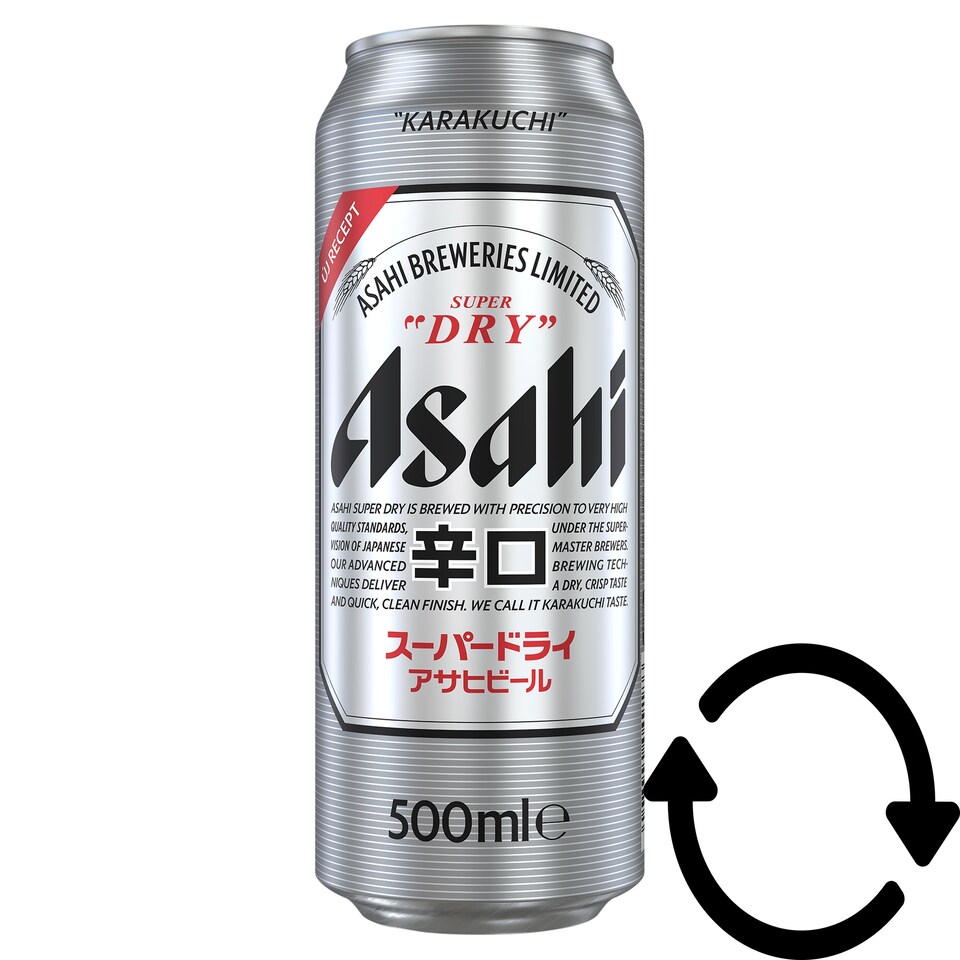 Asahi Super Dry világos sör 5% 500 ml