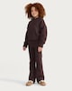 image 2 of F&F Girls 2-Piece Cosy Knitted Hoodie and Trousers Set in Brown