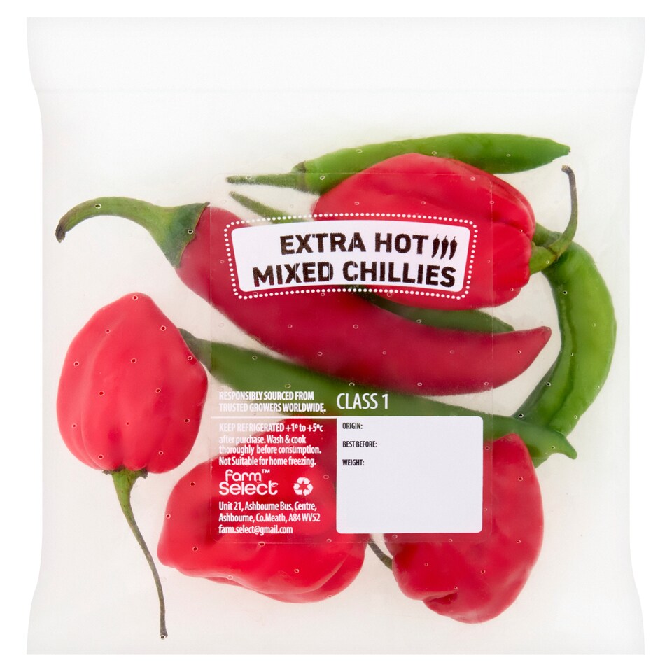 Farm Select Extra Hot Mixed Chillies 65G