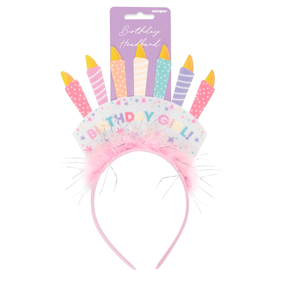 image 1 of Happy Birthday Candles Headband