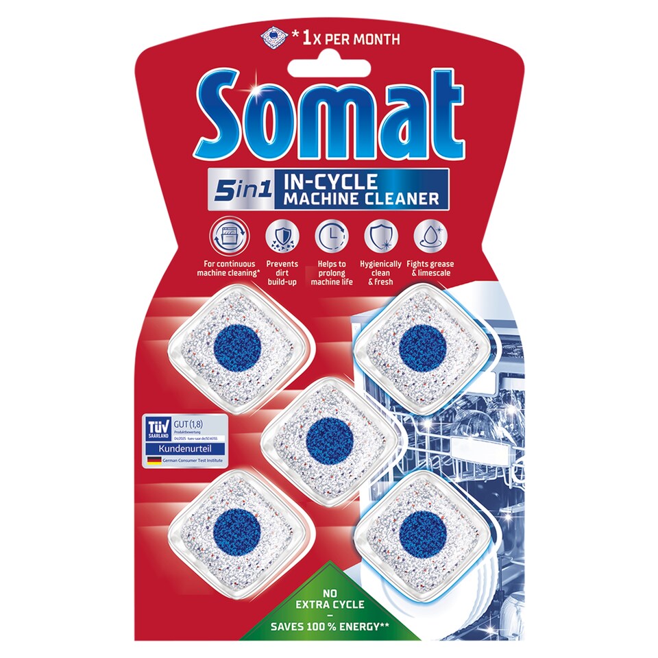 SOMAT čistič myčky v tabletách Anti-Limescale 5 ks