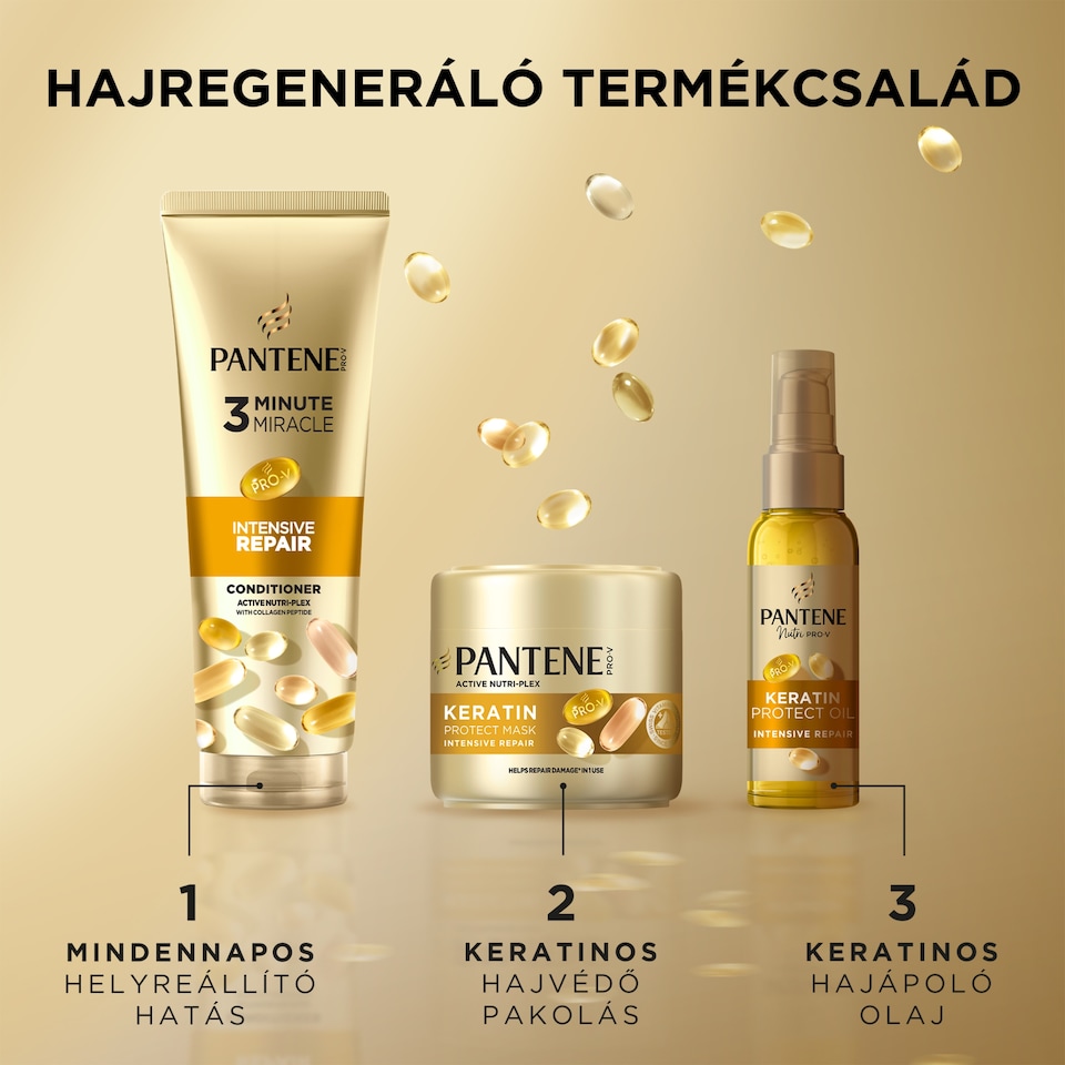 image 1 of Pantene Pro-V Inifnitely Long Keratin Protect Mask 300ml for Long, Weak Hair