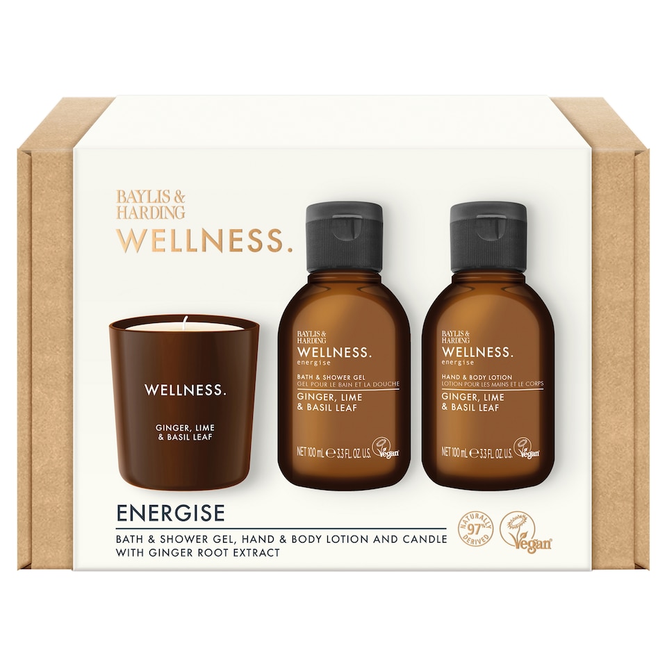 image 1 of Baylis & Harding Wellness Energise Candle Gift Set