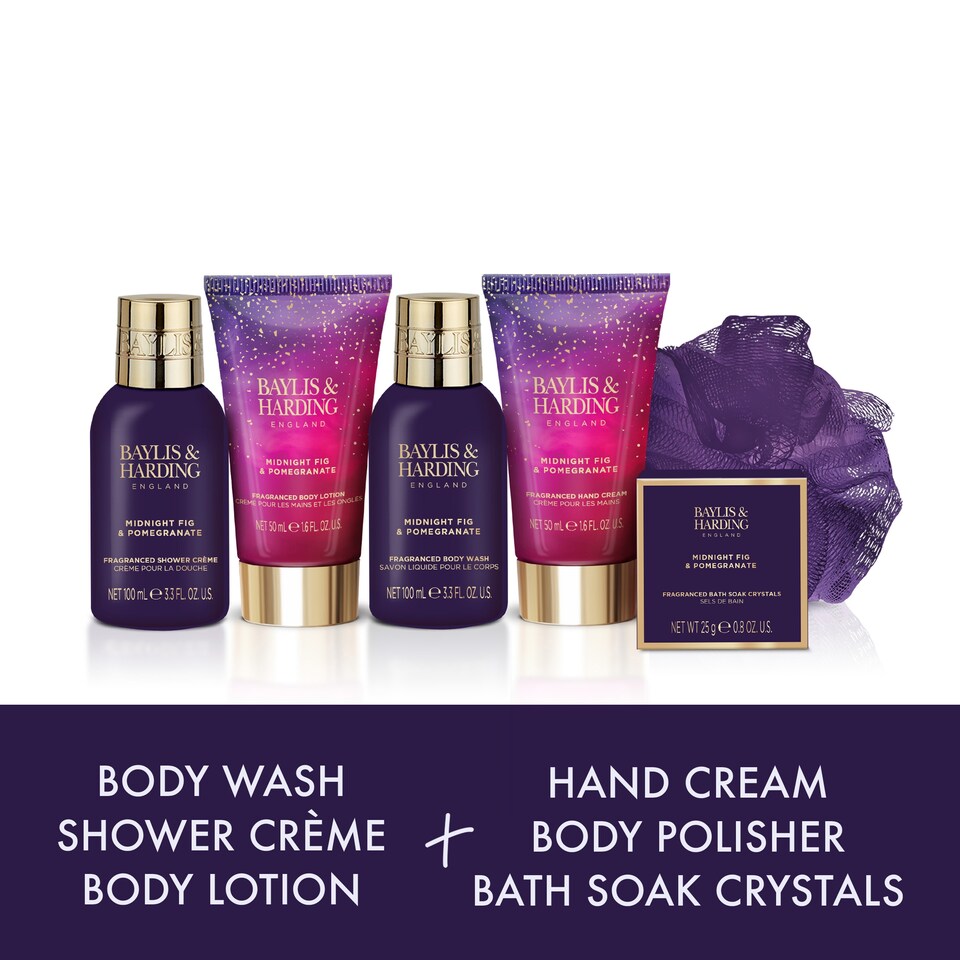 image 1 of Baylis & Harding Fig & Pomegranate Keepsake Boxes Gift Set