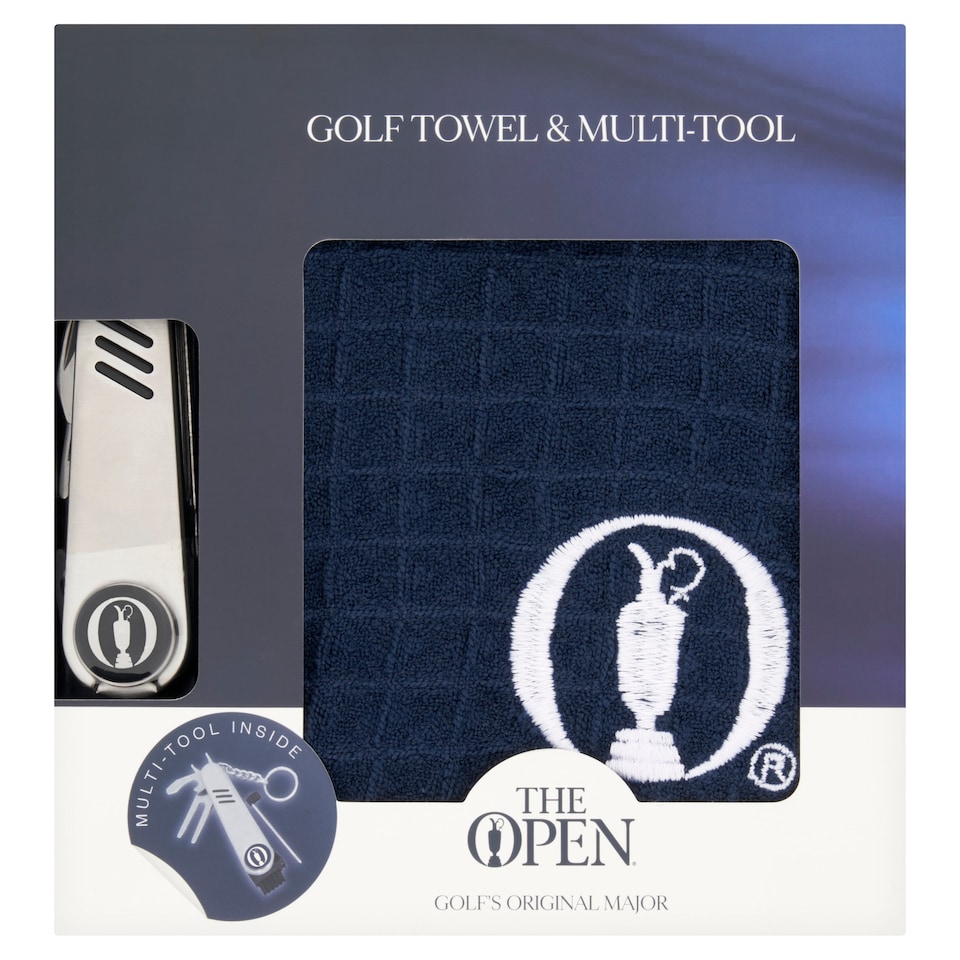 The Open Golf Father's Day Towel & Multi-Tool Gift Set