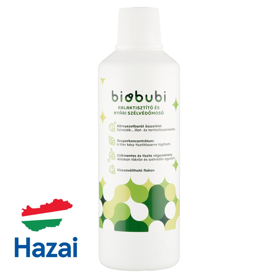 biobubi ablaktisztító és nyári szélvédőmosó 1 l