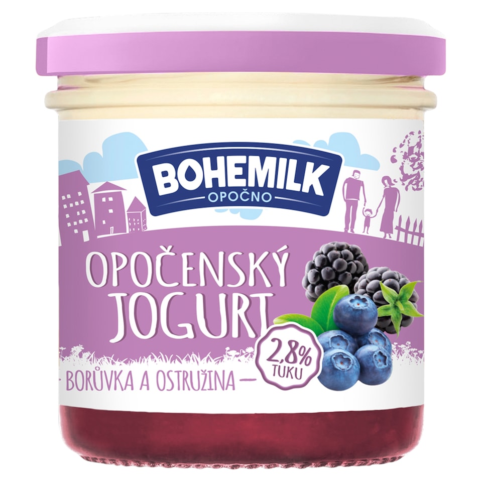 Bohemilk Opočenský jogurt borůvka a ostružina 150g