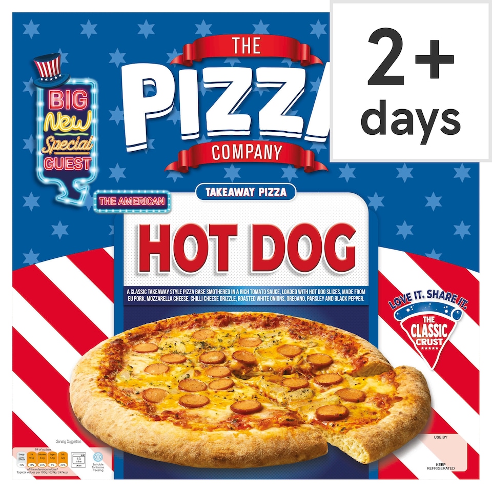 The Pizza Company American Hot Dog Pizza 500g