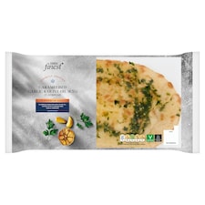 Tesco Finest Garlic & Extra Virgin Olive Oil Flatbread 200G