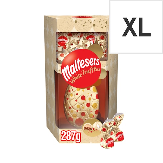 Maltesers White Chocolate Egg With White Truffles 287G Tesco Groceries