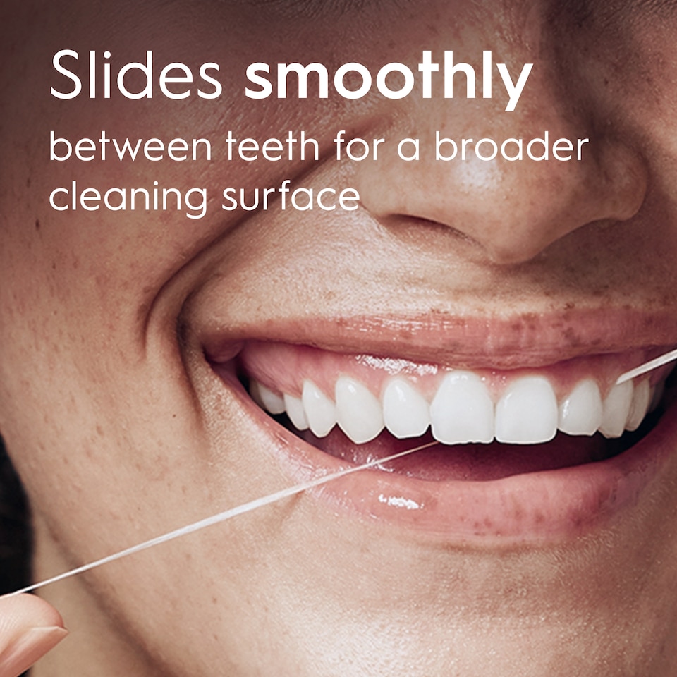 image 1 of Oral-B Satin Tape waxed Mint Dental Floss 50M