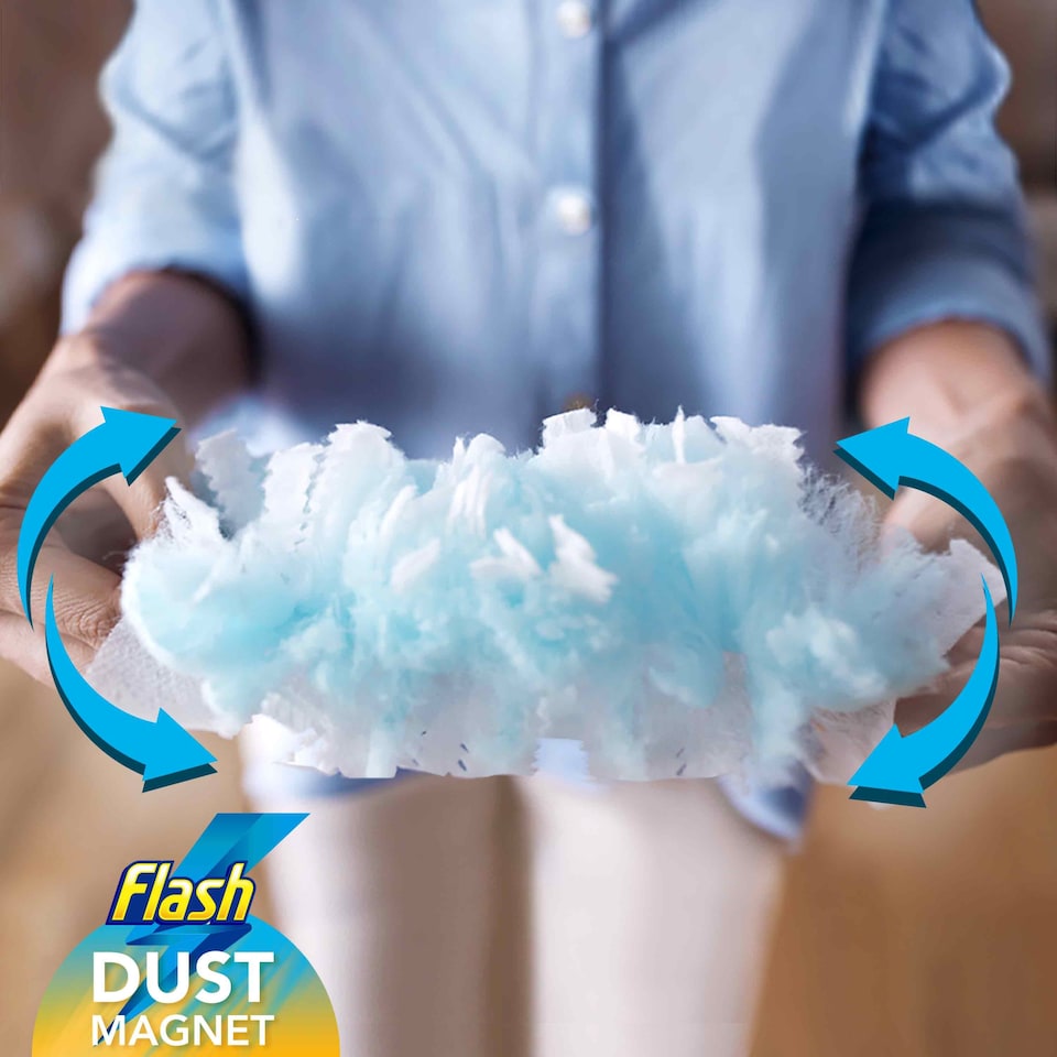 image 1 of Flash Dust Magnet Duster Starter Kit & Refill X4