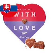 Milka bonboniéra I Love Milka, lieskooriešková náplň 165 g