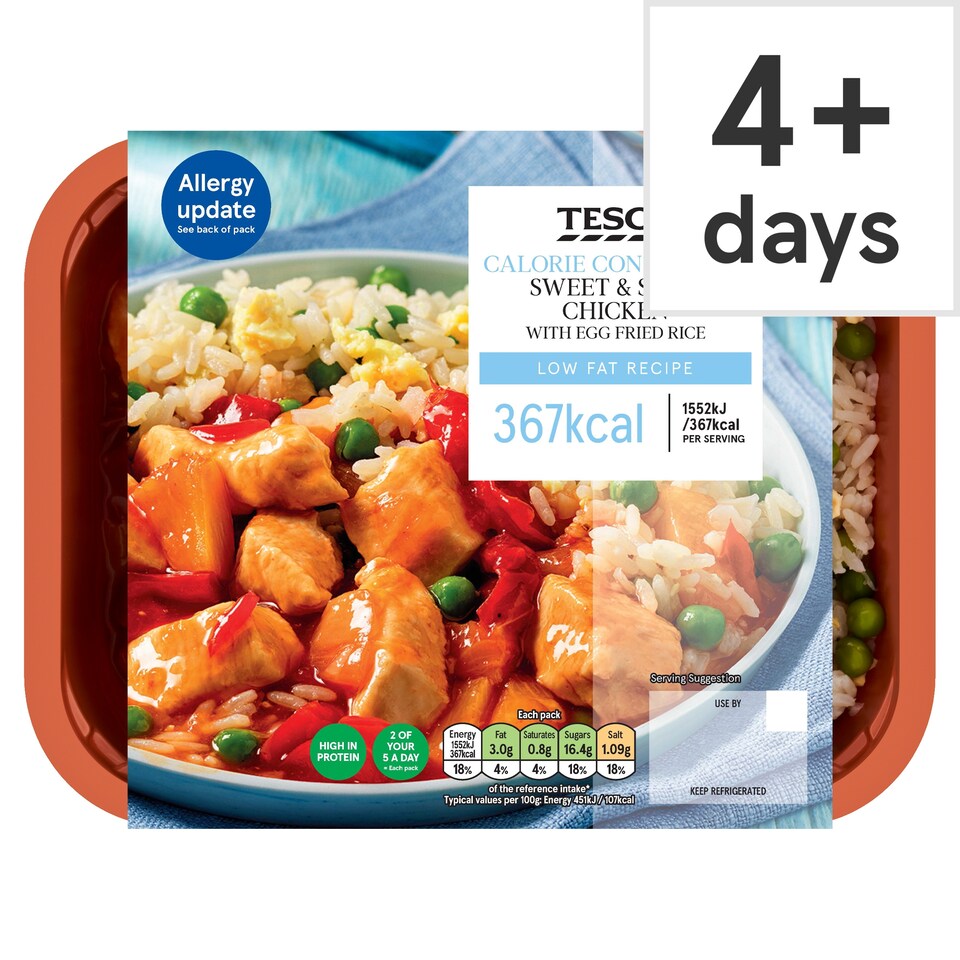 Tesco Calorie Controlled Sweet and Sour Chicken 380g