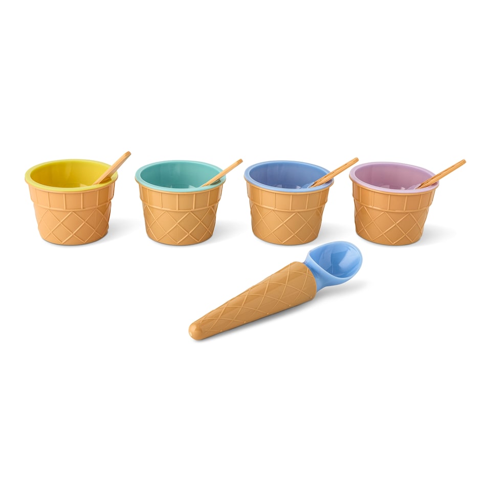 image 1 of Core Kitchen 9 Piece Ice Cream Set 