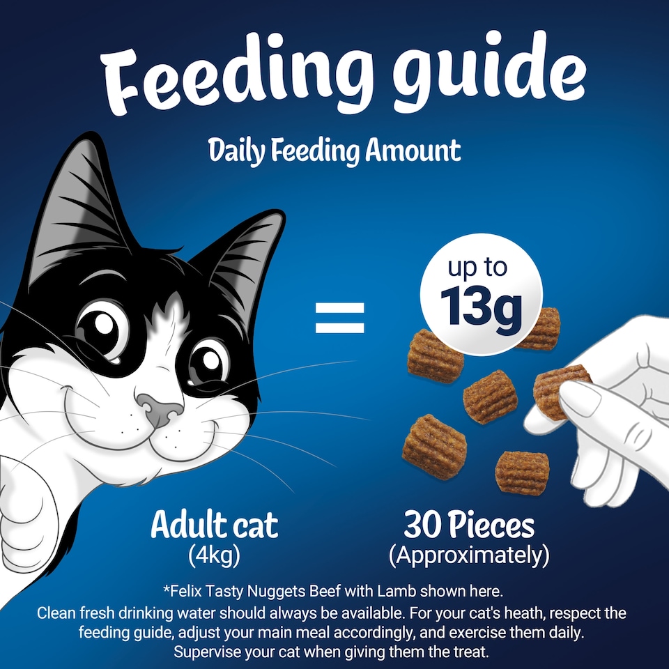 image 1 of Felix Tasty Nuggets for cats Beef & Lamb 50g