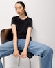 image 1 of F&F Pure Cotton Short Sleeved T-Shirt in Black