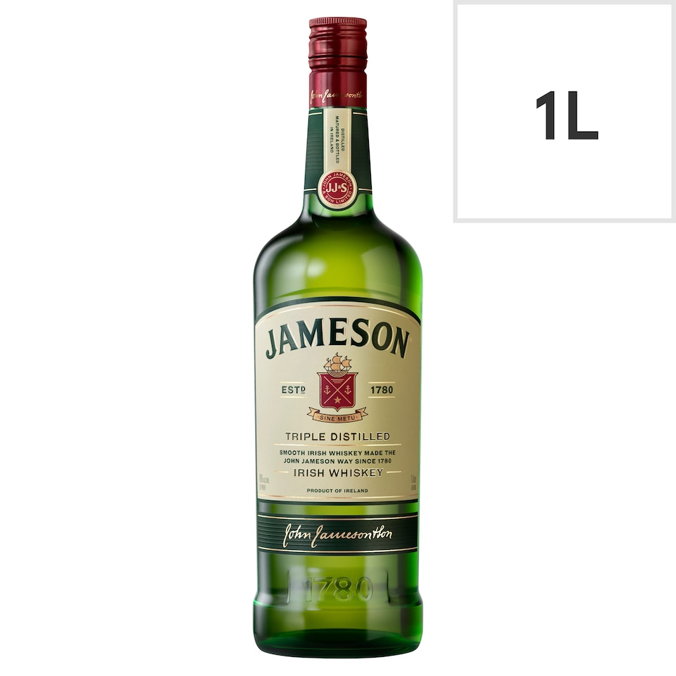 Jameson Triple Distilled Irish Whiskey 1 Litre