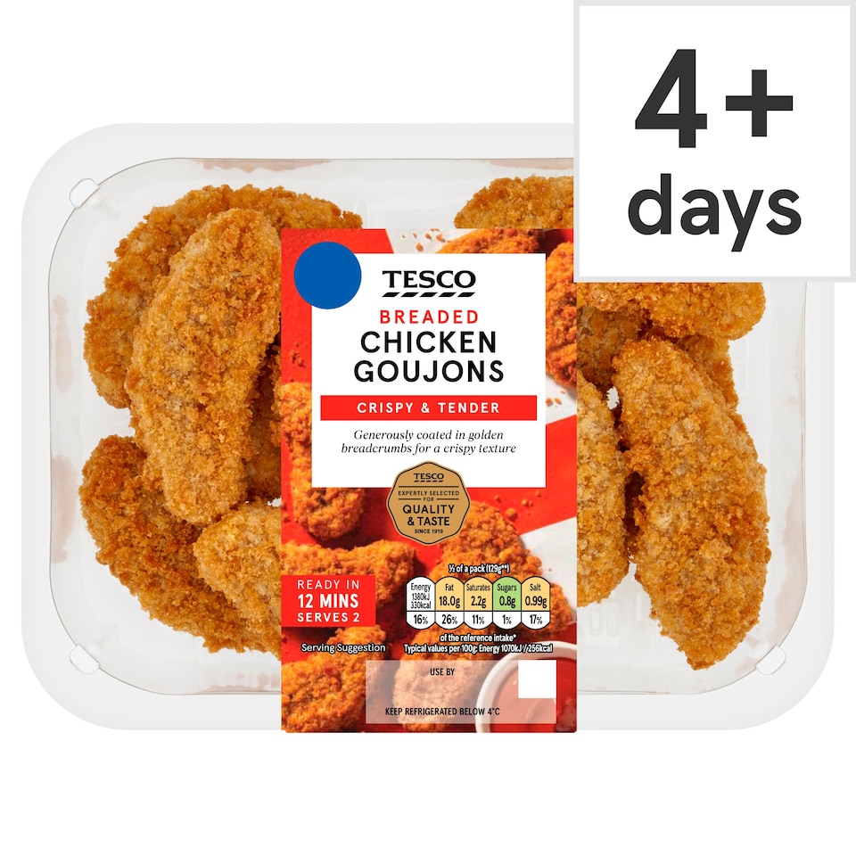 Tesco Breaded Chicken Goujons 270g