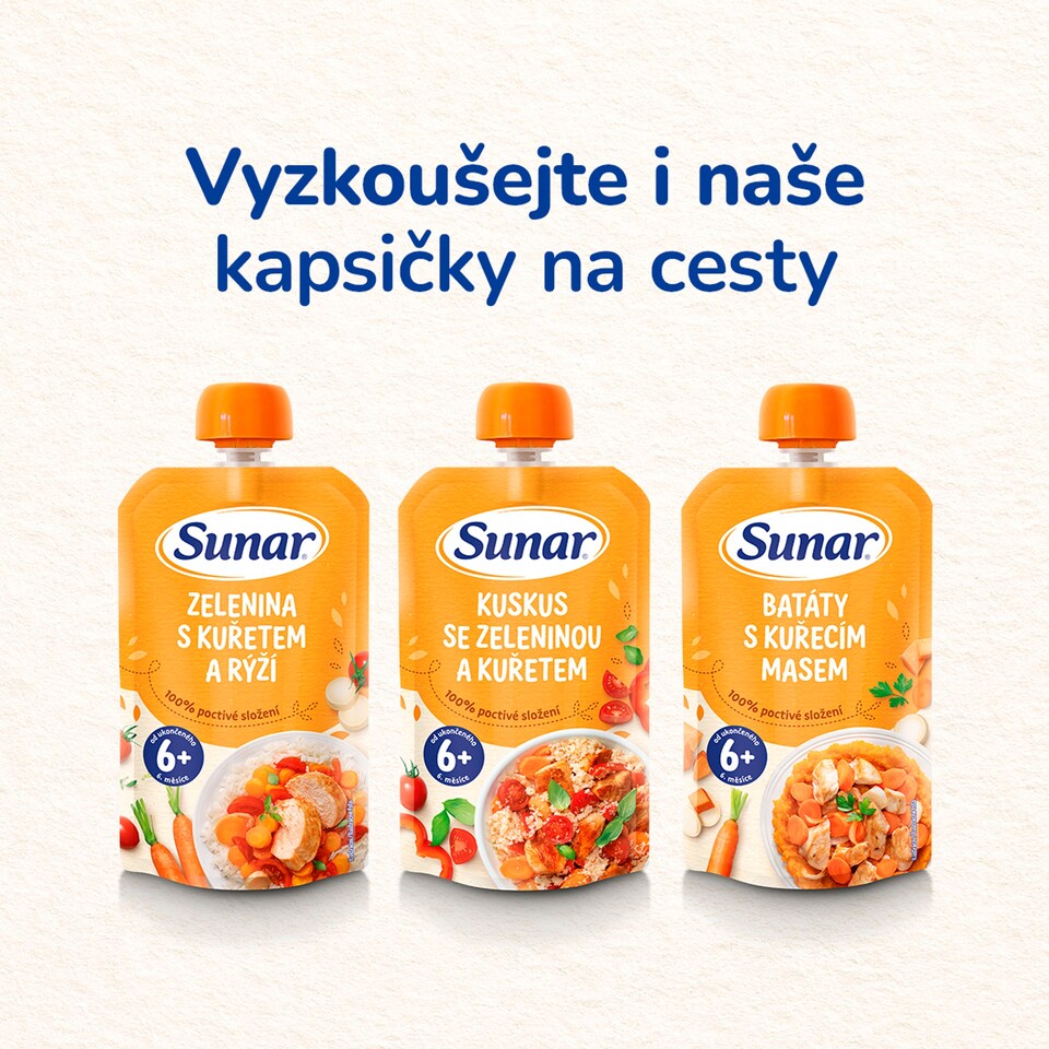 Obrázek 1 pro produkt Sunar příkrm bramborová kaše s rybou 6m+, 190g