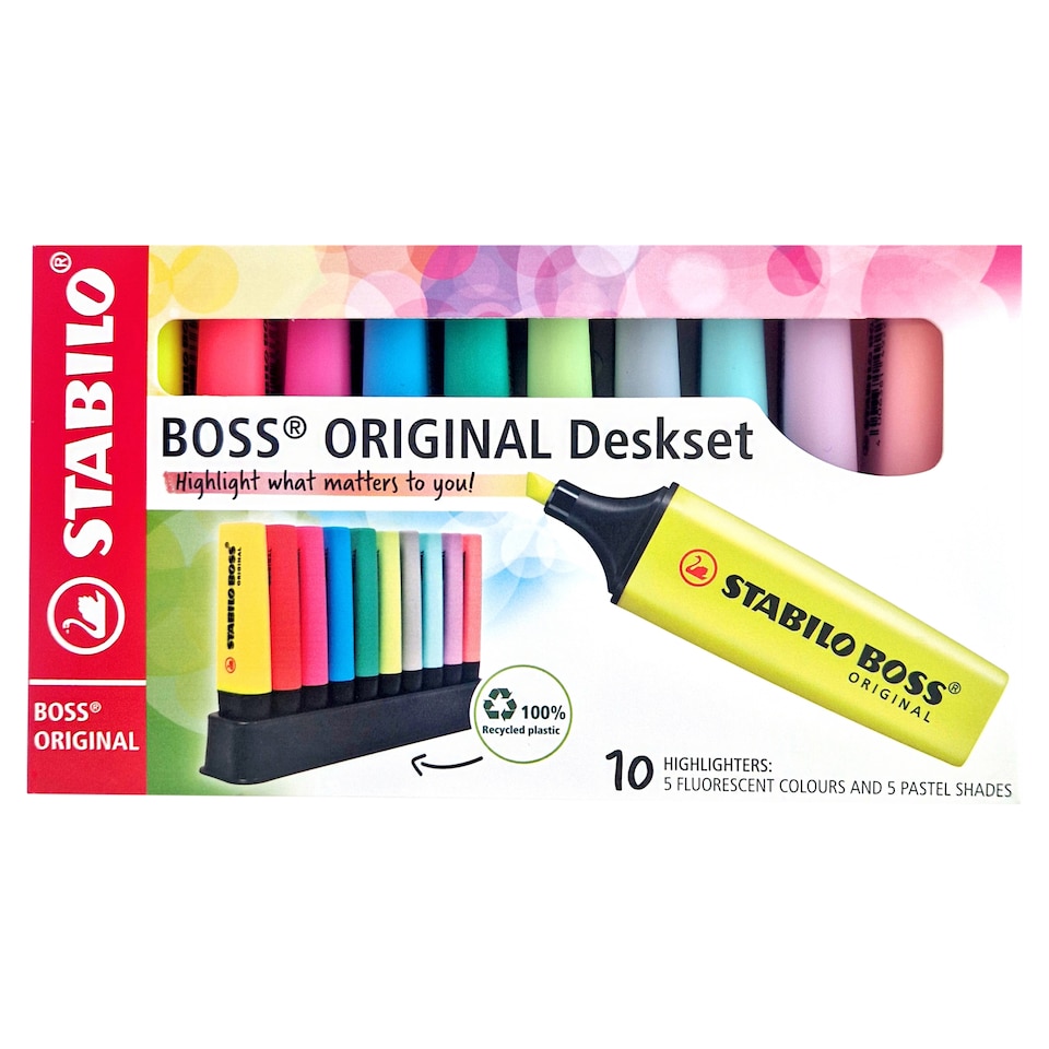 image 1 of Stabilo Boss Original Deskset Highlighters 10 Pack