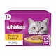 image 1 of Whiskas Adult Cat Food Pouches Poultry Feasts In Jelly 12x85g