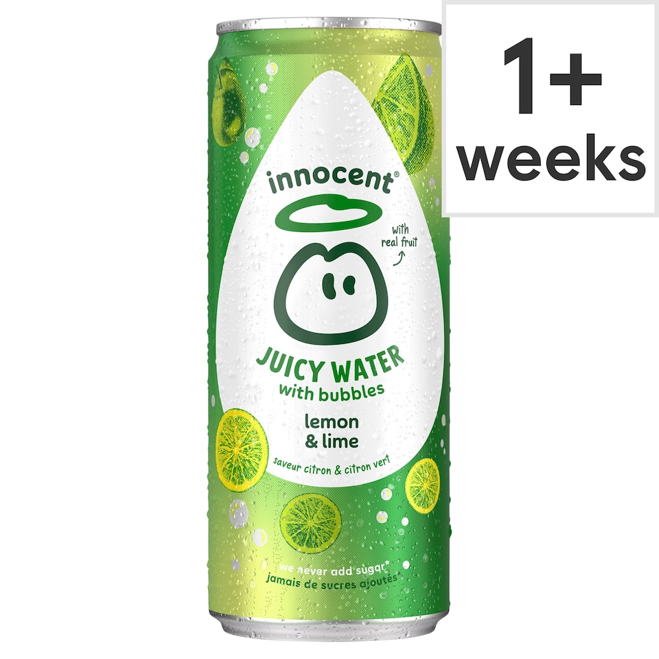 image 1 of Innocent Juicy Water with Bubbles Lemon & Lime Juice Drink 330ml
