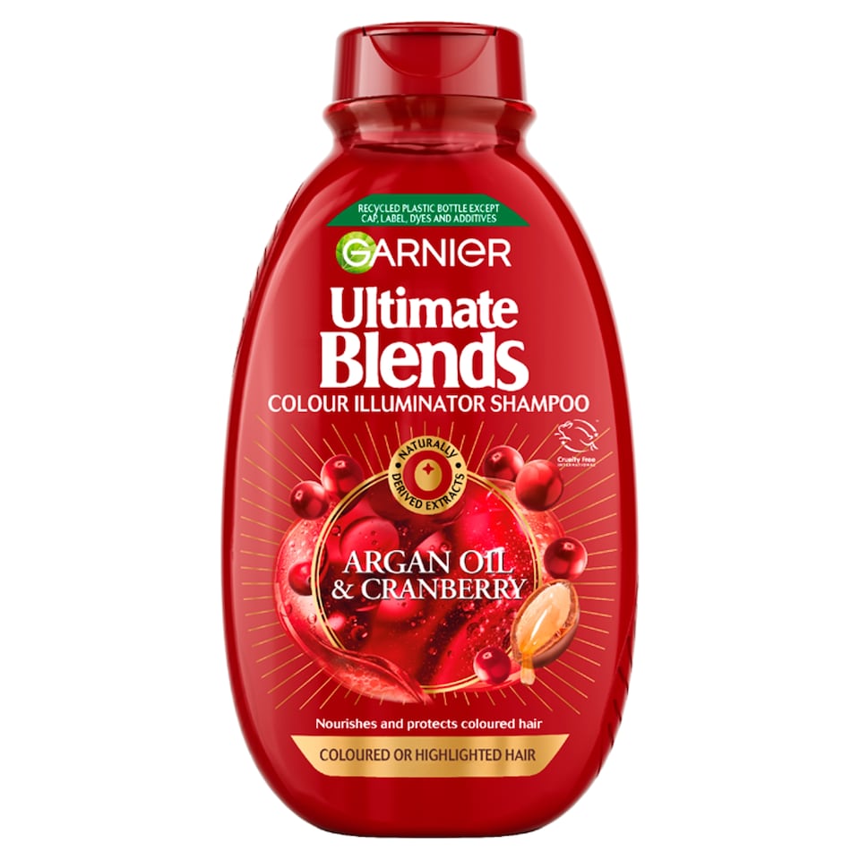 image 1 of Garnier Ultimate Blends Argan Oil & Cranberry Colour Shampoo 400Ml