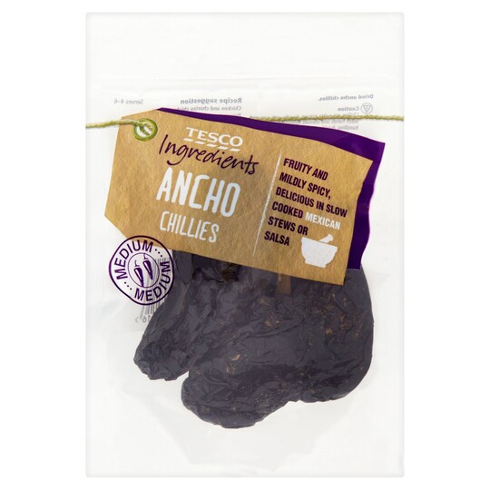 T. INGREDIENTS ANCHO CHILLIES 25G