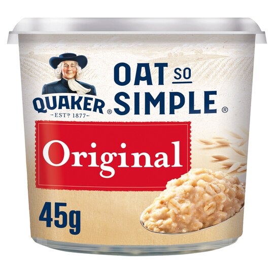 Quaker Oat So Simple Original Porridge Pot 45G Tesco Groceries
