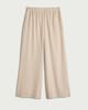 image 4 of F&F Striped Super Wide Leg Co-ord Trousers with Linen in Multi