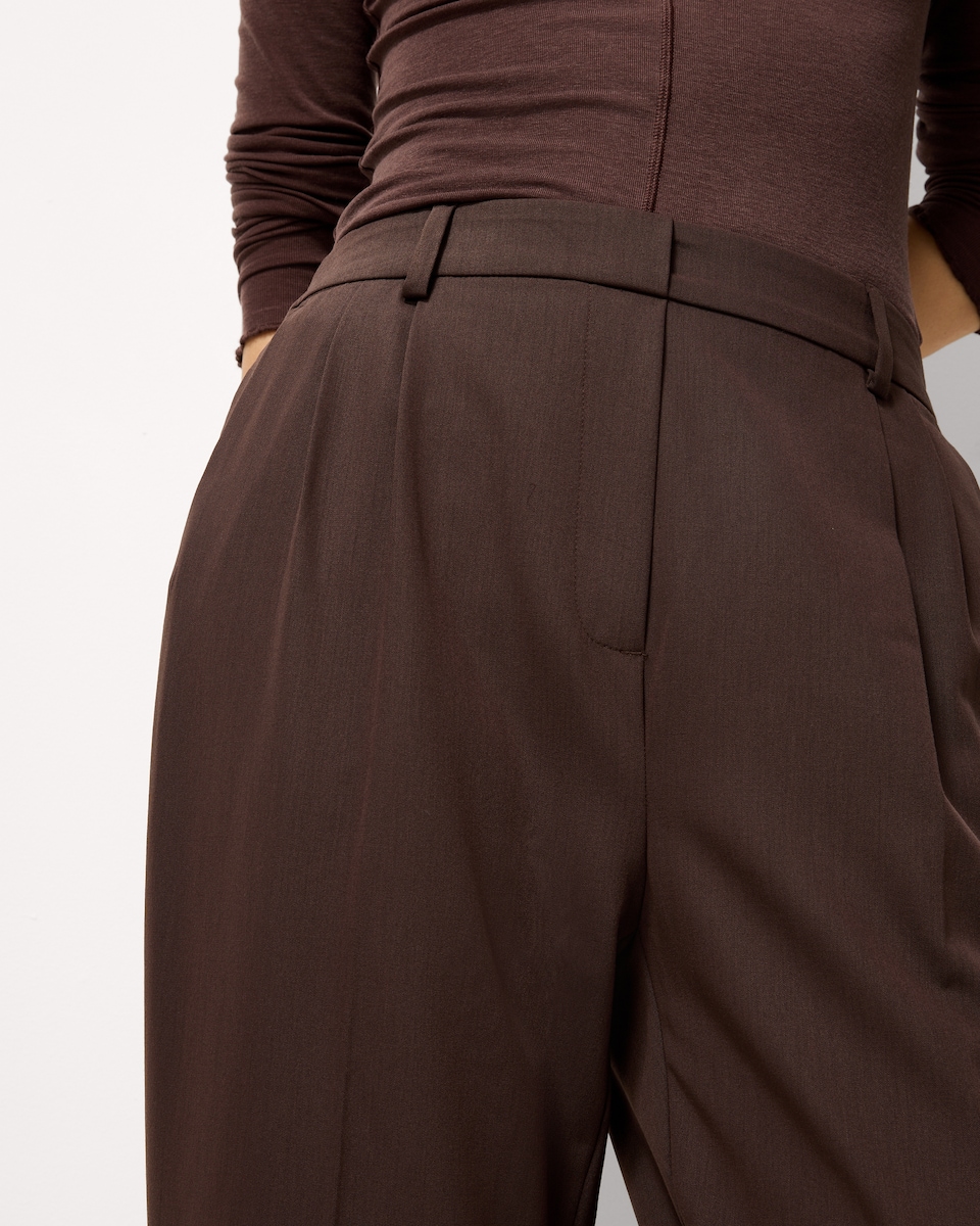 image 1 of F&F Tapered Trousers in Brown