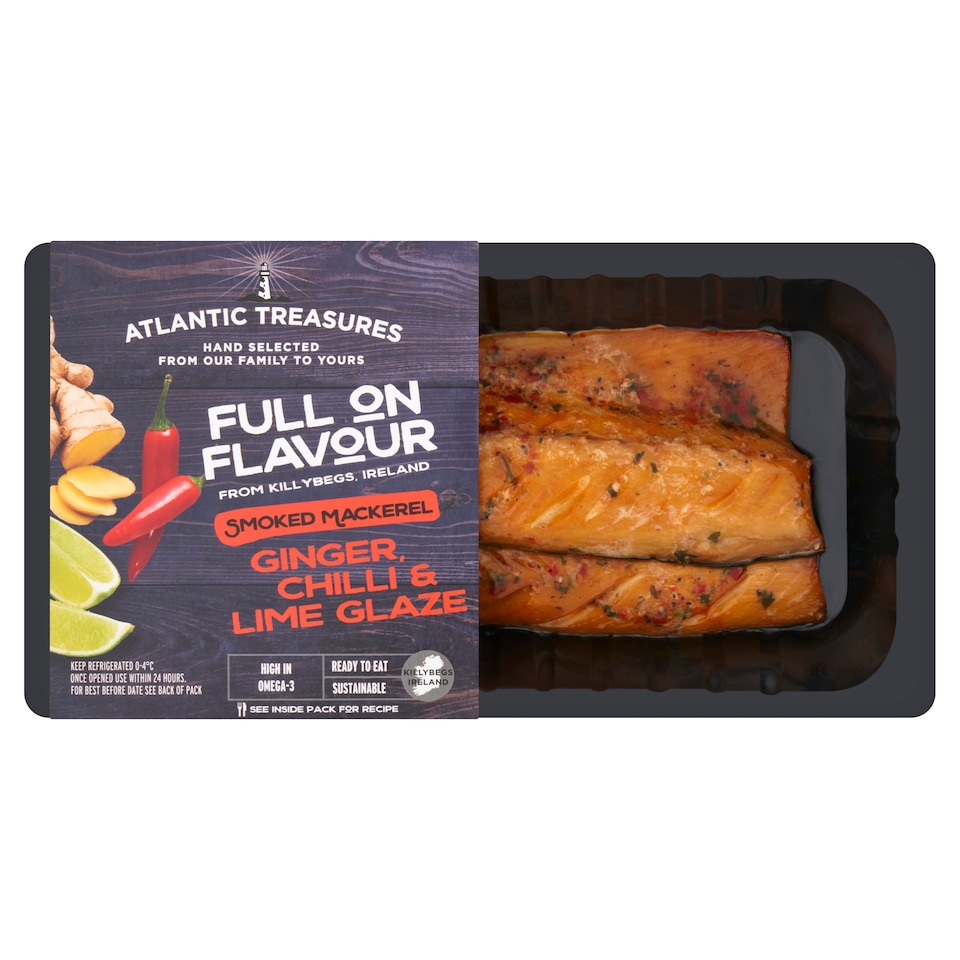 Atlantictresures Smoked Mackerel World Taste Ginger 170G