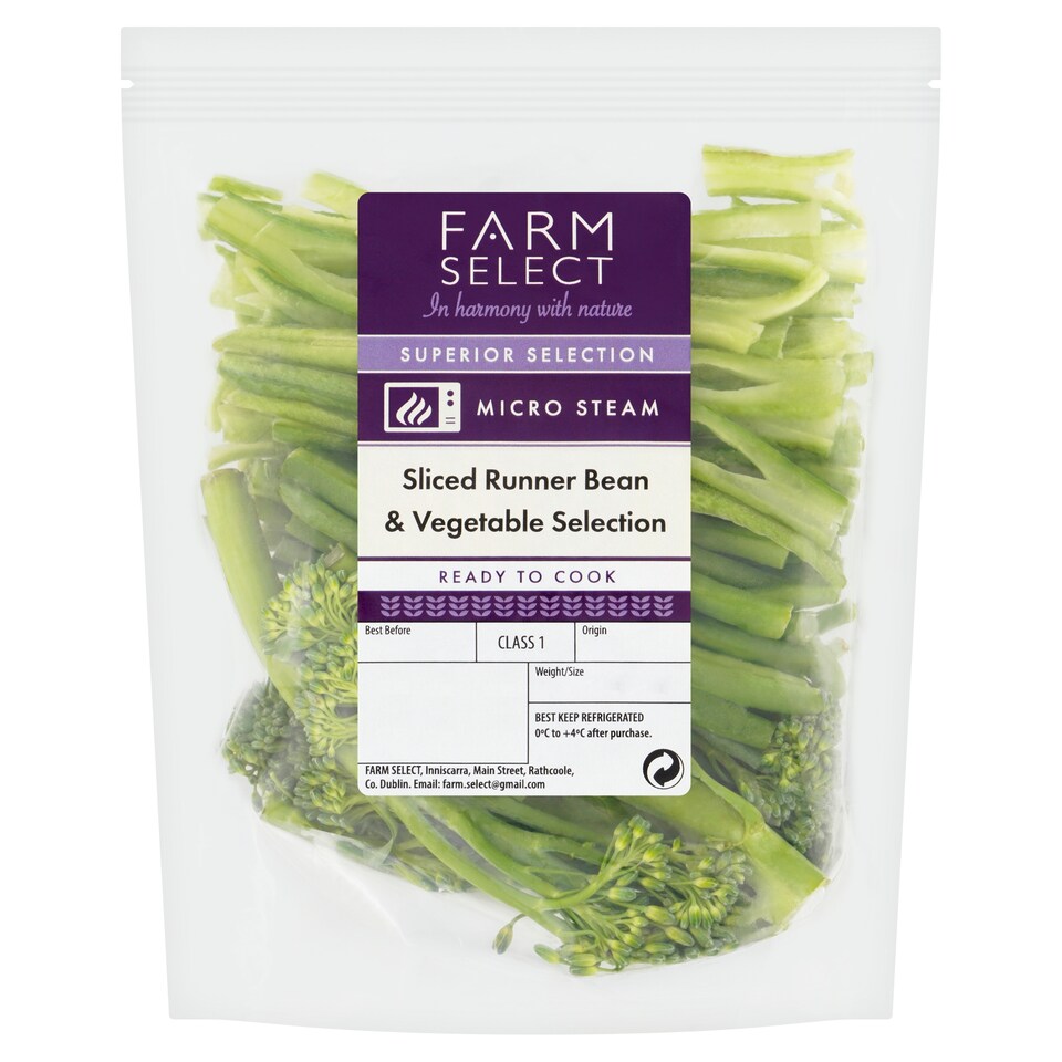 Farm Select Sliced Runner Beans & Mixed Vegetables 200g