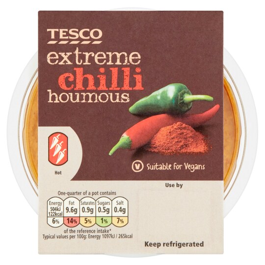 Tesco Extreme Chilli Houmous