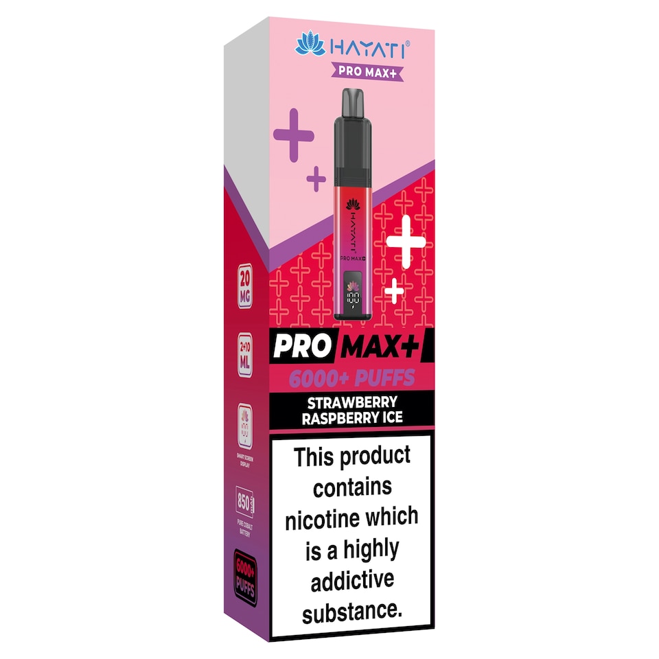Hayati Pro Max+ Kit Strawberry Raspberry Ice 20mg