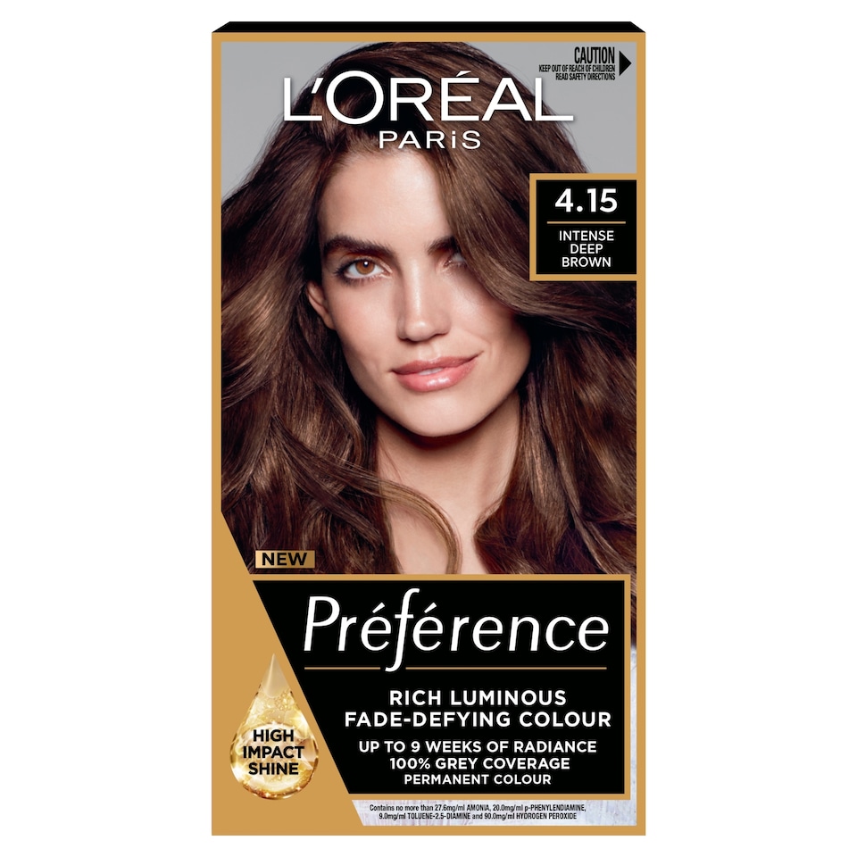 image 1 of L'Oreal Paris Preference 4.15 Caracas Intense Deep Brown Permanent Hair Dye