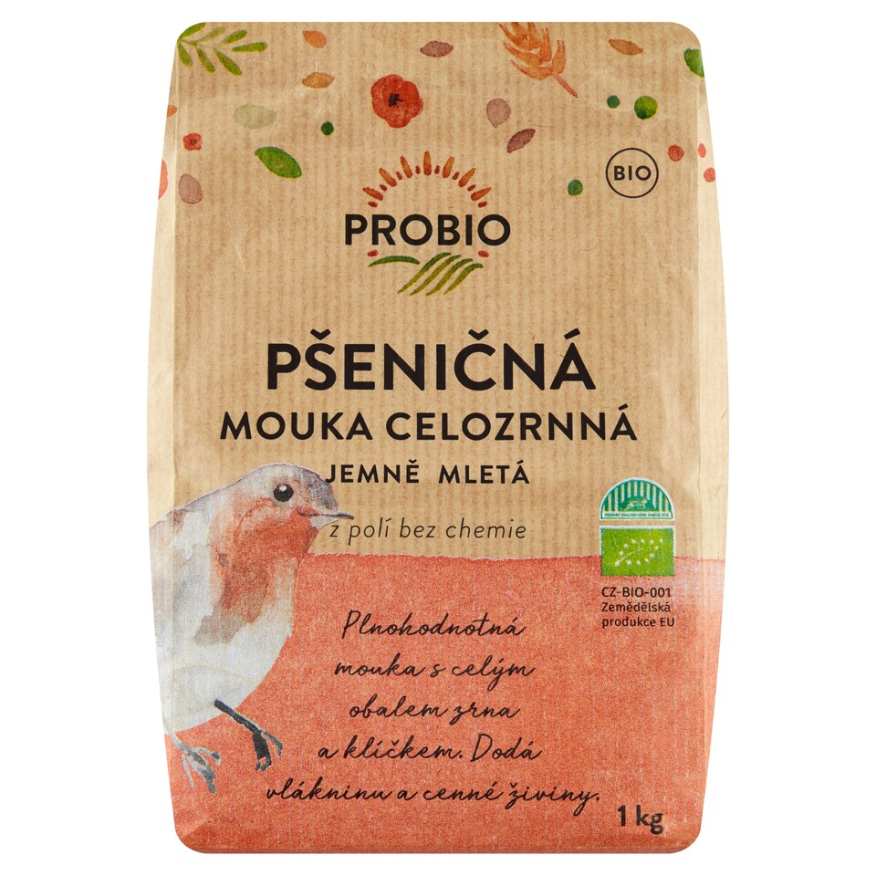 Probio Pšeničná mouka celozrnná jemně mletá 1kg