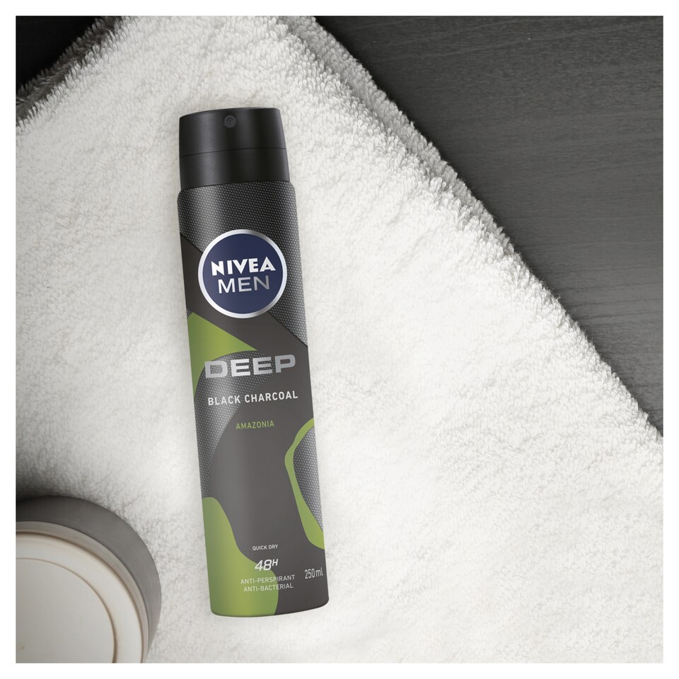 image 1 of Nivea Men Deo Deep Black Char- Coal Amazonia